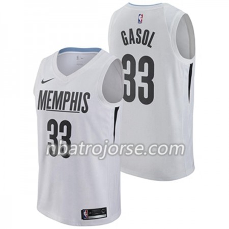 Män Memphis Grizzlies Tröja Marc Gasol 33 Nike City Edition Swingman